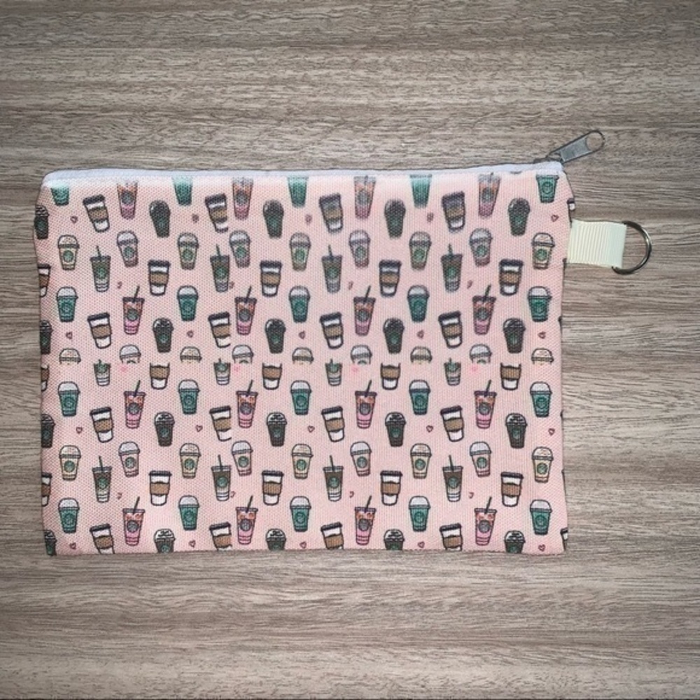 Starbucks coffee lover pink canvas bag new - Picture 2 of 2